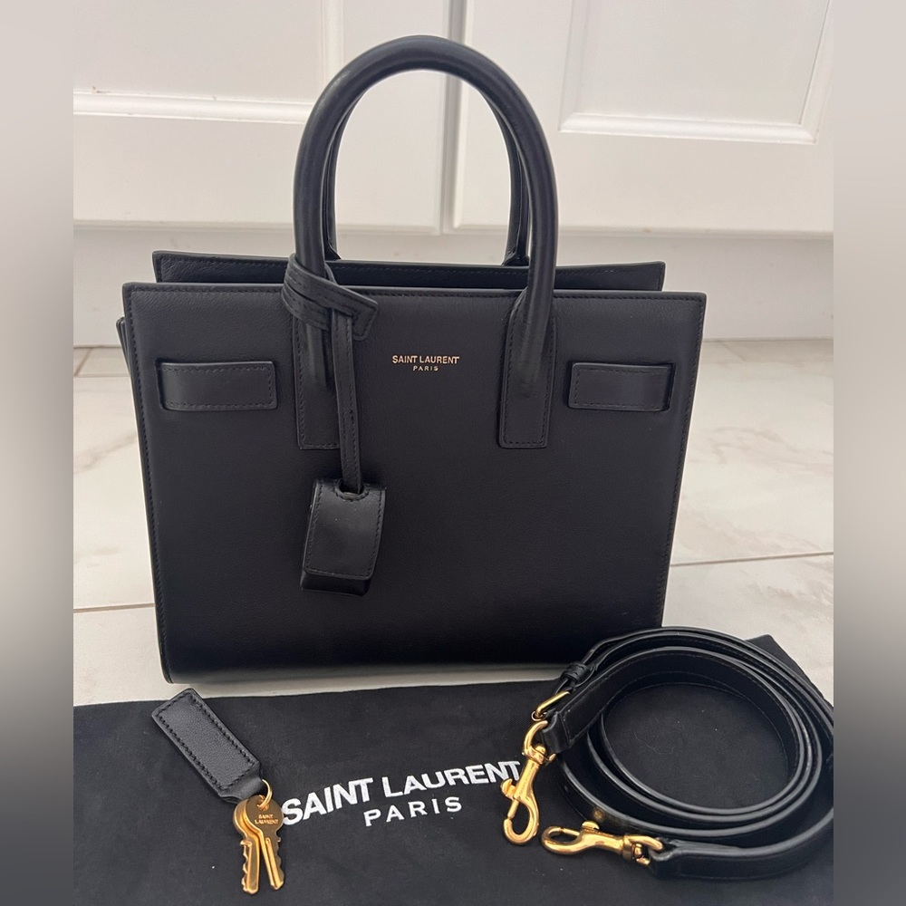 ❌SOLD❌ YSL NANO SAC DU JUOR. GOLD HARDWARE. SMOOTH LEATHER